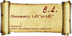 Chovanecz László névjegykártya