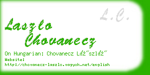 laszlo chovanecz business card